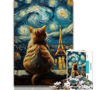 Eiffelturm-Puzzle, 1000 Teile, für Erwachsene, Lernspielzeug, Familienspiele, Geschenke für Freunde und Familie, 38x26cm