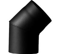 EiFi 2003041 - Tubo a gomito per 130 mm, 45 Grad, Nero, FERRO1410130