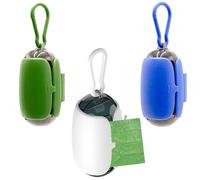 Eiflayn Porta Sacchetti Cane,3Pezzi Porta Sacchetti Cane da Guinzaglio,Facile da Rimuovere La Borsa,Portasacchetti Cane Cacca,Dispenser Sacchetti Cane,Per Portare a Spasso Il Cane,Uscire con Il Cane