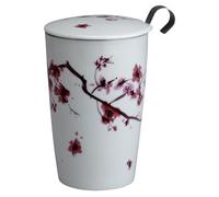 Tazza da tè TEAEVE® con filtro e coperchio, "Cherry Blossom"