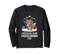 Eigentlich Will ICH Nur Kaiserschmarrn Essen Hiking Fox Maglia a Manica