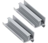 Eighosee 1-3/8" X 3" Lungo per la Guida del Fondo Della Porta Doccia In Vetro Scorrevole Facile da Installare 2 Pacchetti