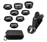 Eighosee 10 in 1 cellulare Lens Kit Filtro Caleidoscopio Lens 4 - Stella Filtro Fisheye Camera
