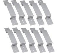 Eighosee 10 PCS Morsetti per di Recinzione Morsetti di Sicurezza per Recinzioni Zincati Morsetti In Metallo per Recinzioni con da 100mm/4Pollici