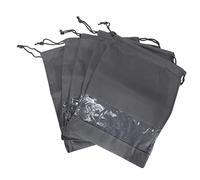 Eighosee 10 pezzi 26,5 x 36 cm borsa da viaggio con coulisse antipolvere in tessuto non tessuto portatile, grigio, 26.5X36CM