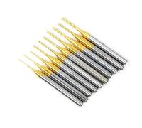 Eighosee 10 Pezzi Fresa da Incisione Rivestita In Titanio 1/8'' Gambo Micro Fresa Finitura Incisione PCB