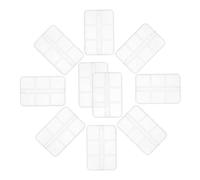 Eighosee 10 Pezzi Scatola Portaoggetti per Nail Art Scatole Portaoggetti per Ciondoli per Unghie Artistico per Manicure Piccoli Organizzatori Artigianali Contenitore per Gioielli