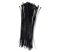 Eighosee 100pcs Zip Wrap FASCETTE Cable Ties Wire Straps Hook PLASTICA nylon Self-Locking Colore principale:Nero size:4X300mm