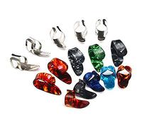 Eighosee 15 plettri per chitarra, in metallo e plastica