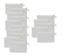 Eighosee 15pz Trucco In Tela Bianca da Sublimazione All'Ingrosso DIY Trasferimento Termico Cosmetiche 7.28 * 4.72 Pollici