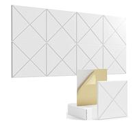 Eighosee 16 Acustici Autoadesivi, Quadrati in Schiuma Insonorizzante, Insonorizzati Ad Alta Densità 12 X 12 X 0,4 Pollici,