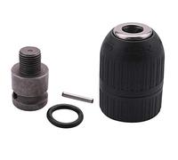 Eighosee 2-13 mm 1/2-20UNF con adattatore mandrino da 1/2 - Mandrino per trapano elettrico chiave per avvitatore a percussione