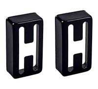 Eighosee 2 coperture per foro a H per chitarra, colore nero, per accessori per chitarra elettrica, adatte per humbucker di chitarra elettrica