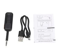 Eighosee 2 nel 1 Ricevitore Trasmettitore 5.2 Bluetooth 3.5Mm Adattatore Audio Stereo Wireless AUX con Microfono per Cuffie Audio TV