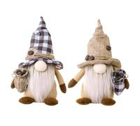 Eighosee 2 Pezzi Gnomi Peluche Bambola Decorazioni Natalizie Decorazioni per la Casa Regalo di Inaugurazione della Casa Casa Ufficio Fattoria