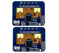 Eighosee 2 Pezzi HLK-LD2410C 24G Sensore di Presenza Umana Funzione BT App Modulo di Rilevamento Radar FMCW Rilevamento del Movimento A Onde Millimetriche