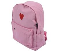 Eighosee 2 pz/set donne calde cuore stampato tela signora borsa da viaggio ragazze studenti astuccio scuola a tracolla (rosa), rosa