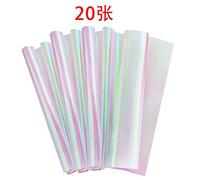 Eighosee 20 Pezzi 59 Cm X 57 Cm Carta da Imballaggio nel Cellophane Carta da Regalo con Pellicola Iridescente Carta da Imballaggio con Fiori Vieni