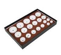 Eighosee 20 pezzi di tappatrice per orologi muore alta copertura posteriore pressatrice pressatrice accessorio orologio kit di strumenti di riparazione, bianco