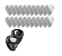 Eighosee 20 plettri in metallo per chitarra e 2 plettri neri con plettri per chitarra elettrica e ukulele