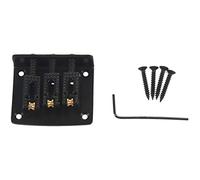 Eighosee 3 corde chitarra palla ponte stringa ponte tirare stringa coda chitarra ponte coda 3 corde chitarra sostituzione nero