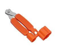 Eighosee 3 in 1 funzione Bridge Pin Puller String Cutter String Winder per chitarra ukulele strumenti a corda (arancione)