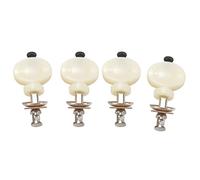 Eighosee 4 pezzi di manico in plastica bianca ukulele corde meccaniche teste