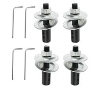 Eighosee 4 Pezzi di Prolunga per Smerigliatrice da Banco, da 8 mm A 10 mm, con Chiave e Rondella per Lucidatrice e Levigatrice