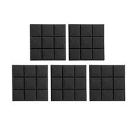 Eighosee 5 acustici in schiuma, piastrelle a cuneo insonorizzate per studio, fonoassorbenti, design a a 9 blocchi