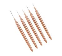 Eighosee 5 Pezzi 7/9/11/15/25mm Set di Pennelli per Unghie Gel UV Kit di Pennelli per Unghie French Stripe Line Painting Disegno Strumenti per Penne A Fiori, Durevoli e Facili da Usare D