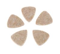 Eighosee 5 plettri morbidi in feltro per ukulele, mandolino, chitarra, colore legno