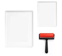 Eighosee 5 X 7 e 8 X 10 Pollici Piastra Impermeabile e Lavabile In Gelo con Gomma, Adatta per la Produzione di Carte, Arti