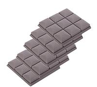 Eighosee 5Pcs 300X300X50mm cuneo acustico Studio insonorizzante schiuma fonoassorbente trattamento pannello piastrelle grigio