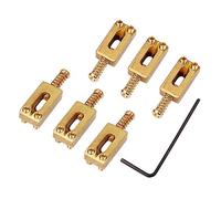 Eighosee 6 selle per ponte per chitarra, in ottone, con chiave inglese, 30 x 11 x 6 mm