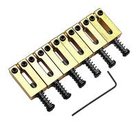 Eighosee 6 Set Bridge Saddle per Chitarra Elettrica nel Massiccio Bridge Bridge Code String Pull String Code String Saddle (Nero)
