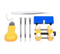 Eighosee 7 Pezzi Kit di Parti di Strumenti per la Riparazione 'Orologio per la Rimozione Della Fascia di Apertura Della Cassa 'Orologio, Sostituzione Della Batteria, Pinzetta del Supporto