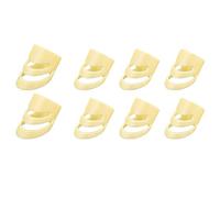 Eighosee 8 plettri regolabili per chitarra, plettri per pollice, medi e in plastica, per chitarra e ukulele