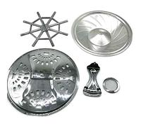 Eighosee Accessori per strumenti musicali Duobaoqin Accessori completi Risonatore Set per chitarra Ponte Copertura del foro del suono Risonatore