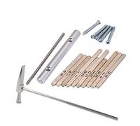 Eighosee Acciaio musicale per 10 Kalimba con martello accessorio musicale portatile