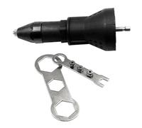 Eighosee Adattatore da Dado A Rivetta Set Akape-Elettrico per Trapano A Cordone Riveter Rivet Nut Tool 2,4~4,8 mm (Nero)