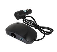 Eighosee Adattatore di alimentazione per auto 12V-24V 3 porte USB 2 Ligter Caricabatteria da auto Accessori Auto Display di tensione Led Auto Telefono