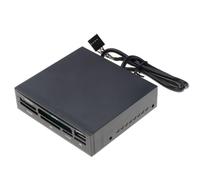 Eighosee Adattatore di Schede di Memoria Adattatore Ottico da 3,5 Pollici per Un Disco Rigido HDD da 3,5 Pollici con Hub USB MS Duo SD MMC XD M2 TFLASH