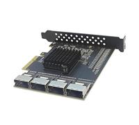 Eighosee Adattatore PCIE 4 Ports SFF-8087 A SATA3.0 Card di Espansione SATA3.0 Controller SATA3.0 per Win10/11/2003/Linux