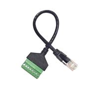 Eighosee Adattatore RJ45 Ethernet A Terminale AV A 8 Pin con Connettore A Vite, Convertitore di Rete, A Vite A 8 Pin Schroef.