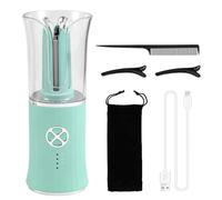 Eighosee Arricciacapelli Portatile Wireless - Riscaldamento Rapido, 4 Impostazioni di Temperatura, Ricarica Automatica, Prevenzione Delle Scottature