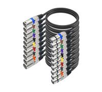 Eighosee Audio DMX512 XLR da 10 Pezzi Audio A Femmina A 3 Pin per Amplificatore Mixer Microfono 1,5 M