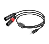 Eighosee Audio Stereo Amplificatore USB Tipo C A 2 XLR 32 Bit/384 KHz per Smartphone e Laptop, 2 Metri