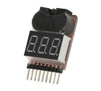 Eighosee BBX1-8S 1-8S 2IN1 Tester di Tensione Della Batteria Lipo/Allarme Acustico di Bassa Tensione/Controllore Della Tensione Della Batteria Doppio Altoparlante,