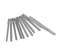 Eighosee Bit di Taglio Delle Incisioni In Acciaio di Tungsteno per Impatto Pneumatico, 10 Pezzi Intagliato Coltello Più Grave, Strumenti per Incisore Gioiello