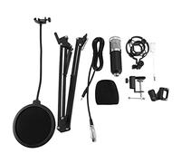 Eighosee BM-800 - Kit microfono a condensatore a diaframma per registrazione dal vivo (argento)